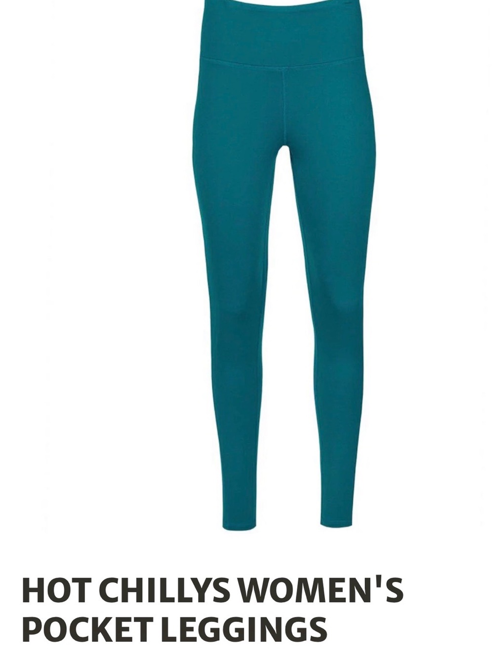 Women's Teal High-Waist Pocket Leggings